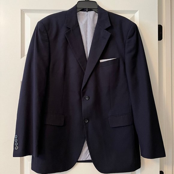 Stafford Men's Classic Fit Navy Blazer - Picture 1 of 5